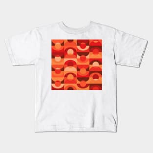 Sunset and Sunrise / Monochrome Geometry Kids T-Shirt